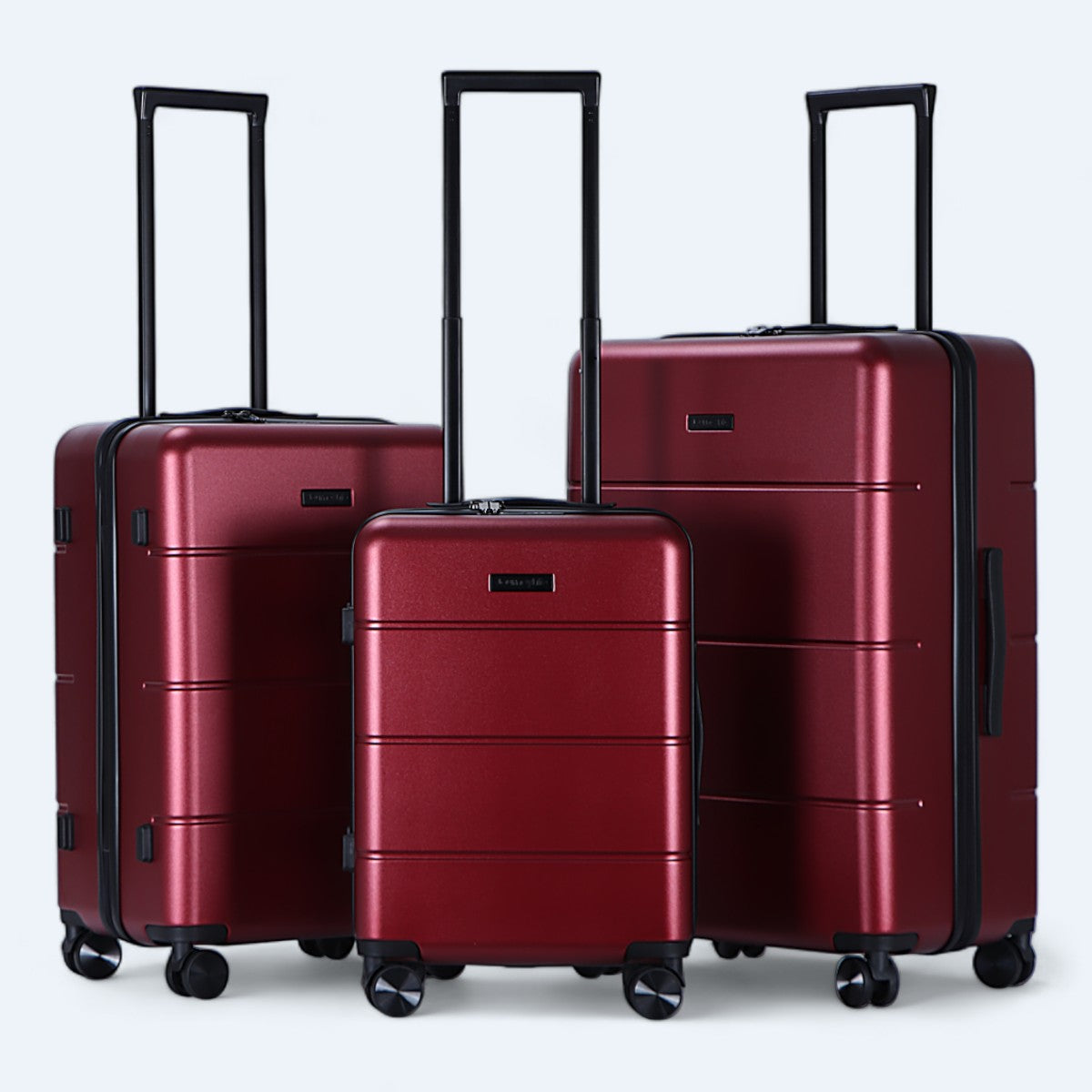  kuffertsæt i rød